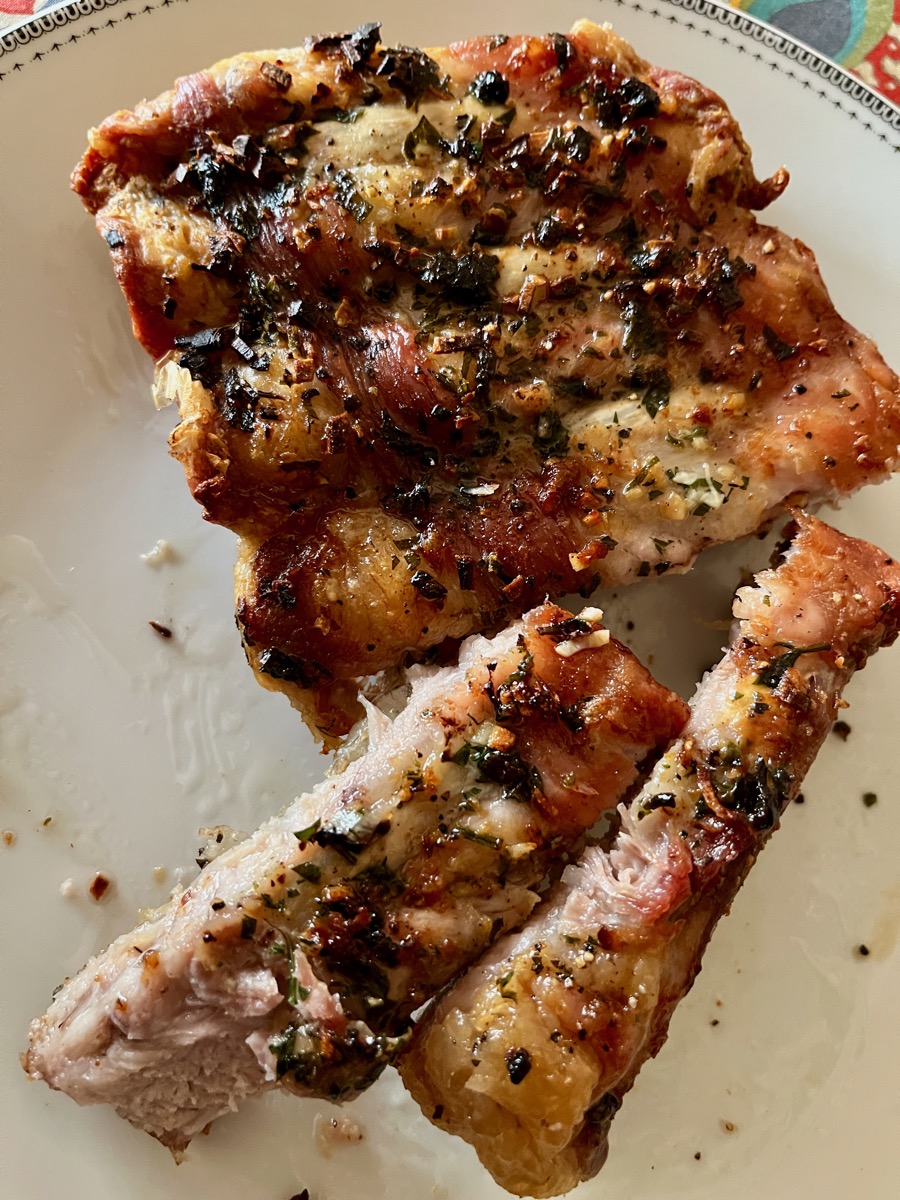 Costillar de cerdo en freidora de aire (Air Fryer)